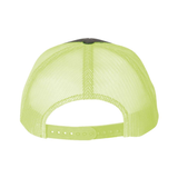 6606 Charcoal/ Neon Green Back