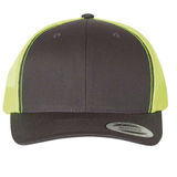 6606 Charcoal/ Neon Green Front