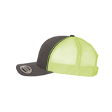 6606 Charcoal/ Neon Green Left Side