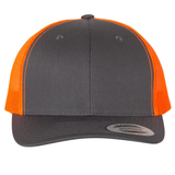 6606 Charcoal/ Neon Orange Front