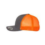 6606 Charcoal/ Neon Orange Left Side