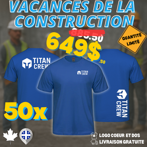 50 T-Shirts Construction Holiday