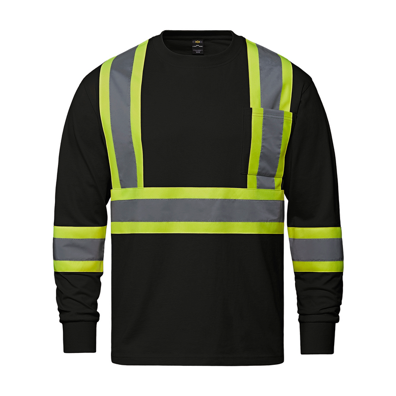 T-shirt à manches longues en coton haute visibilité S05995