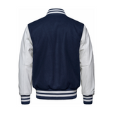 Navy/White back